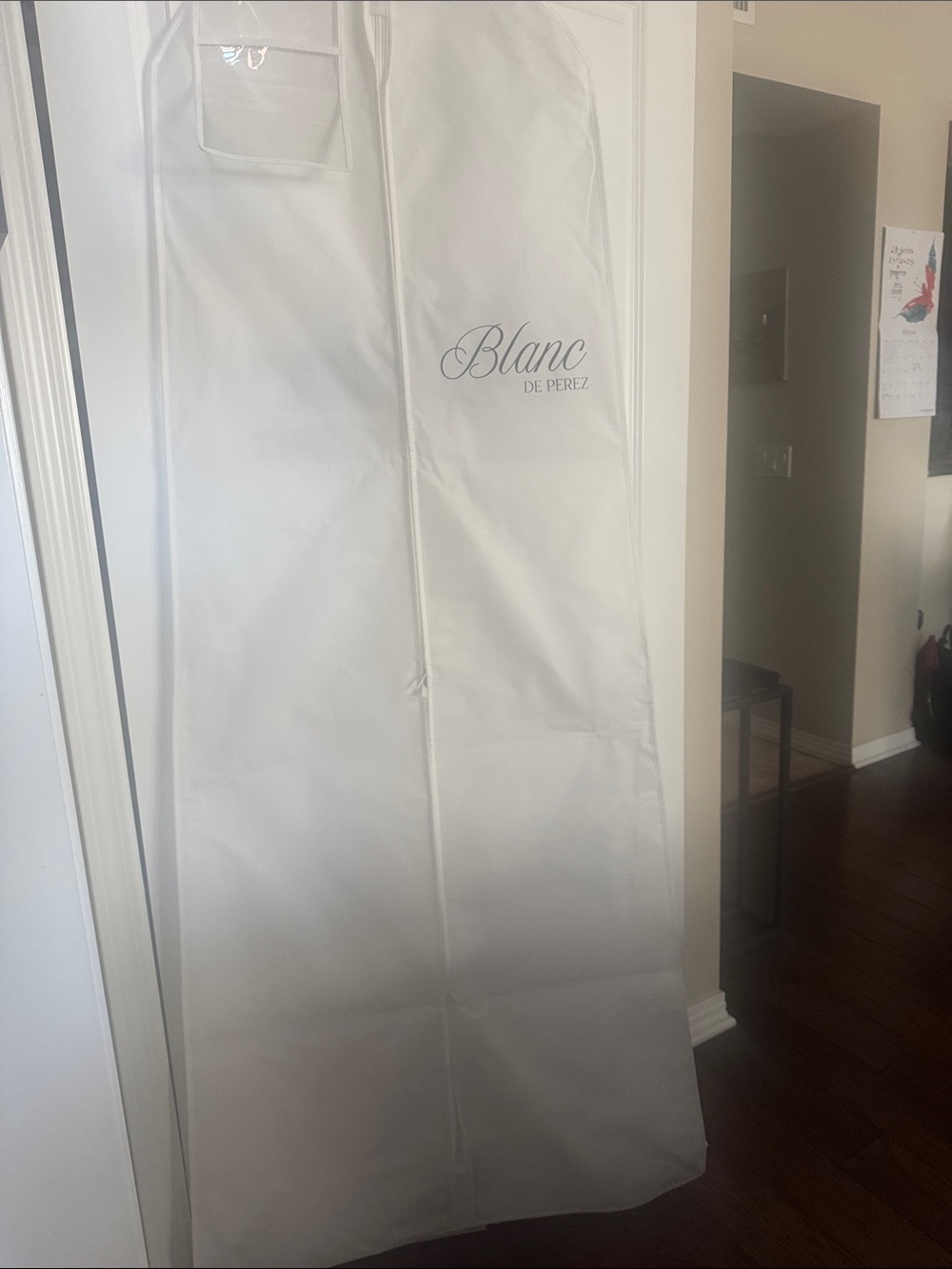 White Wedding Garment Bag - Protective Clothing Storage